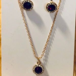 Charming Charlie January Birthstone Necklace Set